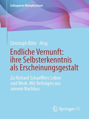 cover image of Endliche Vernunft